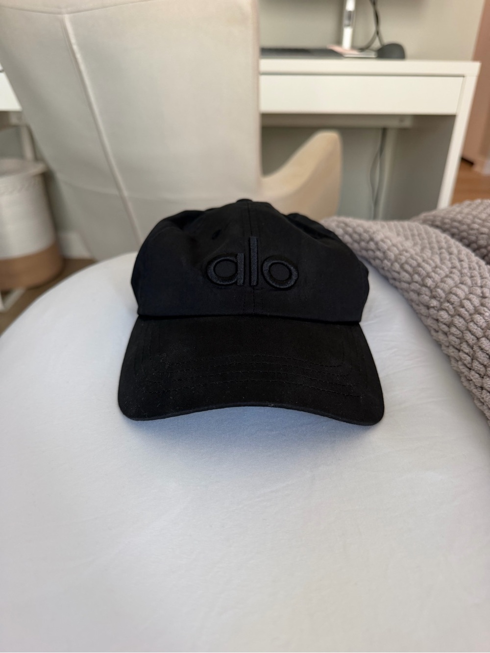 ALO Black Logo Baseball Cap